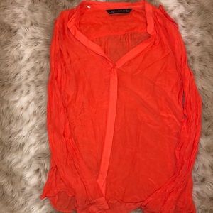 Adorbz bright orange blouse from Zara! Size: Small